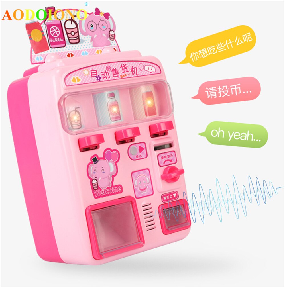 Children&#39;s Toy Vending Machine Simulation Shopping House Set 0-3 Years Old Baby Game Toys Give Children The Best House