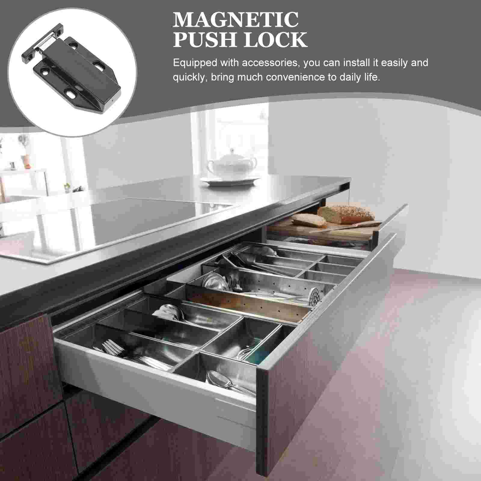 4pcs Magnetic Push Touch Open Magnet Cupboard Buffer with Parts