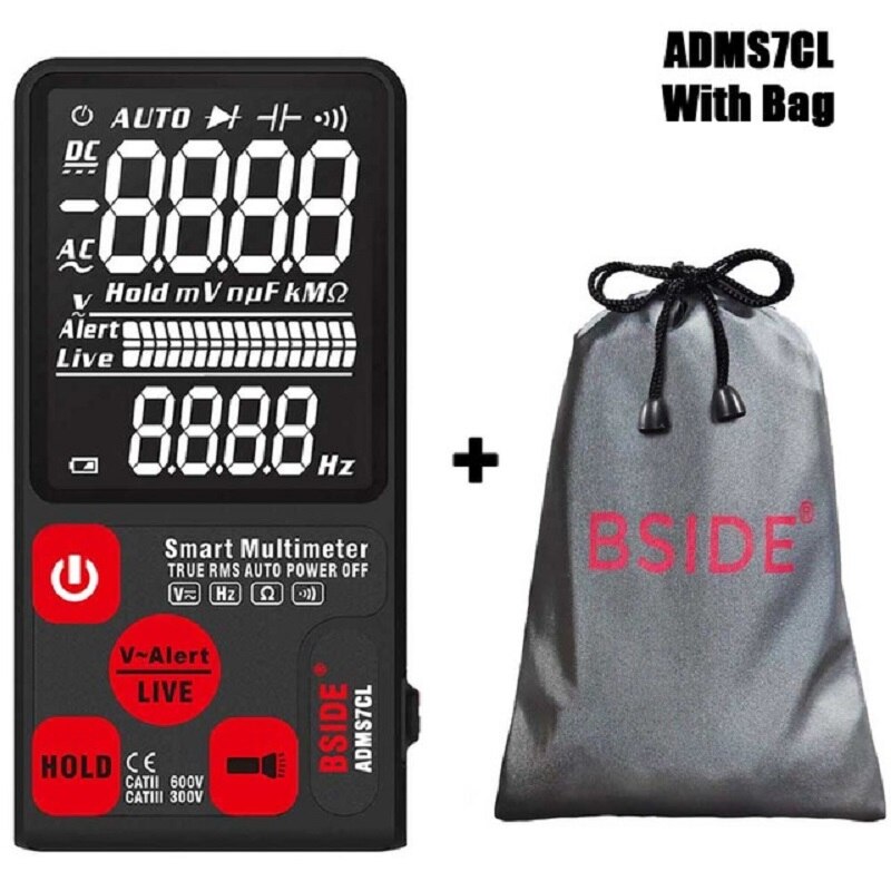 Mini Digitale Multimeter Bside ADMS9 S7 Tester Voltmeter Weerstand Ncv Continuïteit Test