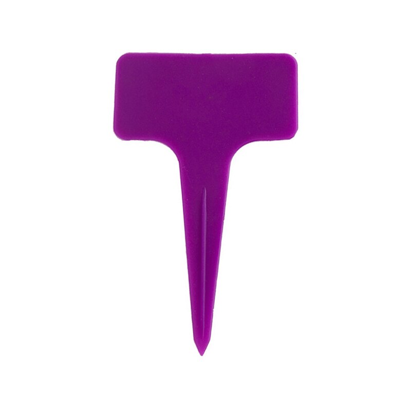 50 Pcs T-shaped Waterproof Plastic Plant Labels Tags Markers Garden Nursery Herbs Flowers Colorful Lables Garden Supplies: 08