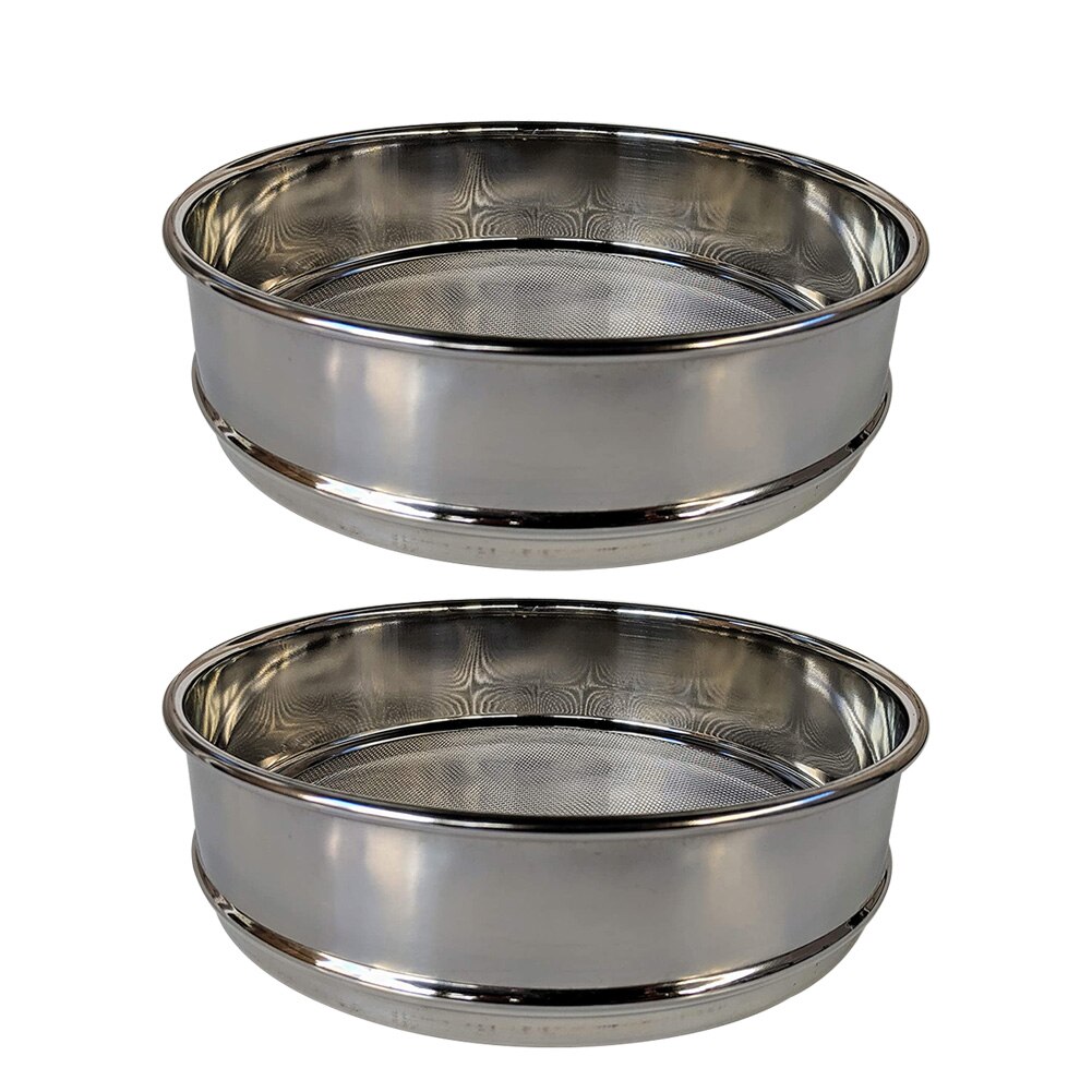 2PCS Stackable Seed Sprouting Tray Stainless Steel Germinator Germination Tray With Base Cover Lid Tier Mesh Sprouting Supplies: Default Title