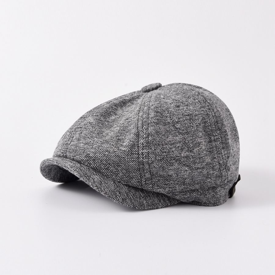 Casquette Homme,Beret Homme Vintage Couleur Unie Newsboy Hat,Casquette Beret Plate Homme en Coton Unisexe-Kaki Kaki - Prêt-à-Porter