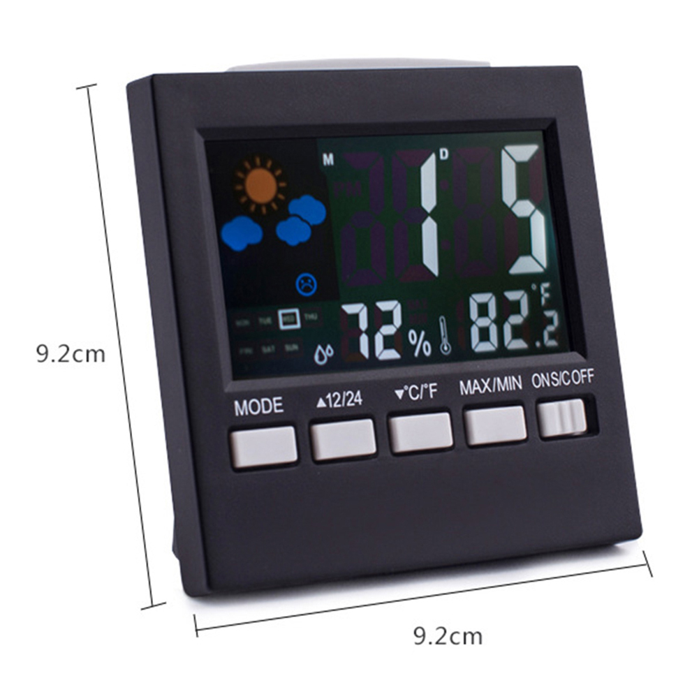 LED Della Proiezione Digitale Stazione Meteo Alarm Clock Temperatura Termometro di Temperatura Senza Fili del Tester di Umidità Desk di Visualizzazione della Data