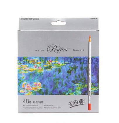 Marco-lápiz de rafia para pintar, lápices de colores profesionales, lapislázuli de Arte Fino, 24, 36, 48 y 72 colores: 48 colors