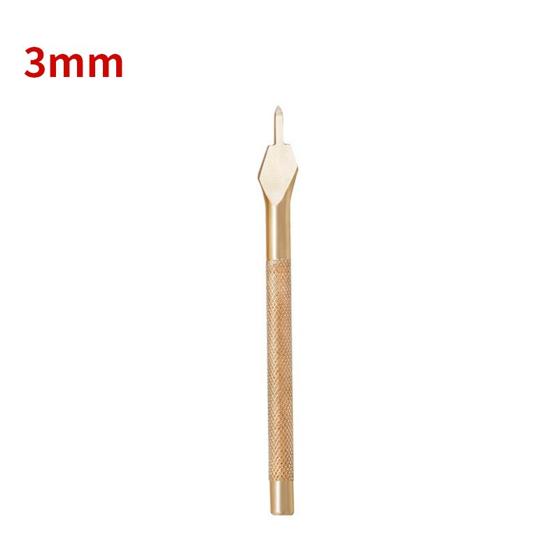 Poinçons pour trous de cuir d&#39;espacement de 3MM, bricolage, poinçon de couture perforé à la main, outils de couture, coupe de trou, outil de poinçonnage pour cuir 1/2/4/6/trou: 1teeth