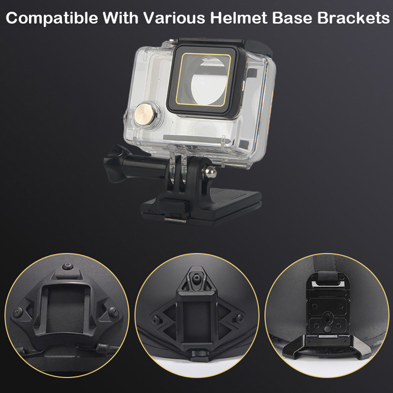 GoPro Held Aktion Kamera Helm Feste Halterung Basis Adapter für schnell/MICH/NVG Kamera Halfter Installieren Helm Zubehör