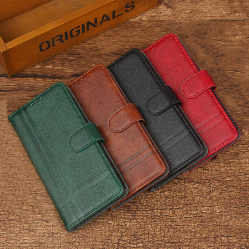 Läderplånbok för realme 8 4g , vikbart lyxigt kortfodral för realme 8 4g rmx 3085 , telefonskyddande väskor i plånboksstil