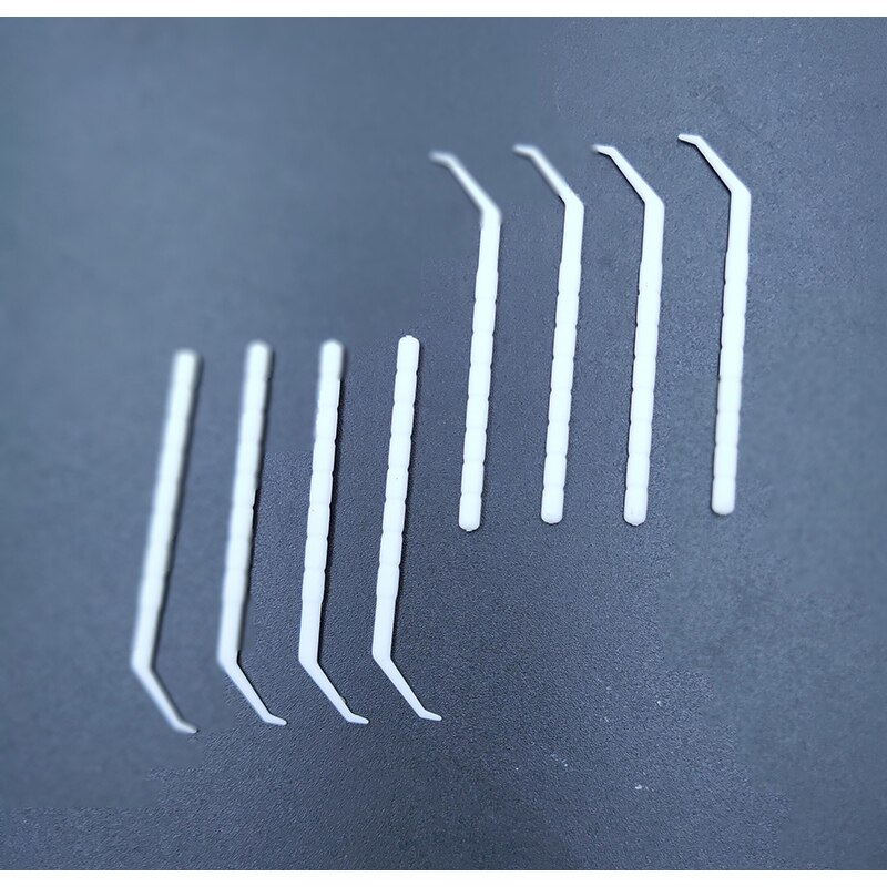 Abgewinkelt zahnstocher Scalerpick Weiß Kunststoff Haushalt Zähne Reinigung Gebogene Haken 2 Flasche 400 stück…