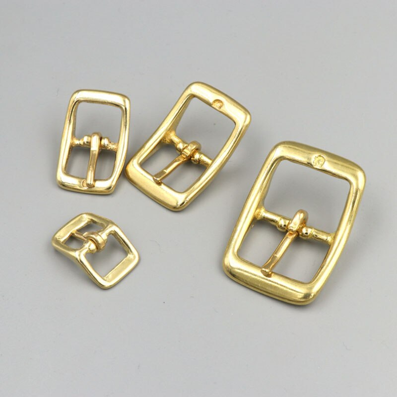 1pcs Men Women 25mm Belt Buckle Solid Brass Pin Buckle Jeans Waistband Buckles Belt DIY Leather Craft Accessories