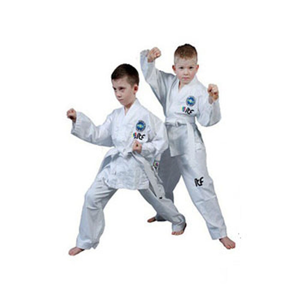 2022 ITF approved Taekwondo Student Uniform Doboks With Embroidery Kimono Pattern Cotton Uniform For Adult kids