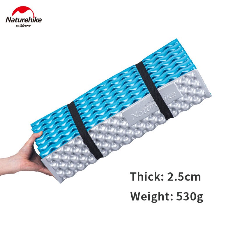 Naturehike 2.5cm tykk aluminiumsmembran sammenleggbar camping fuktsikker pute egg laget ixpe skummadrass