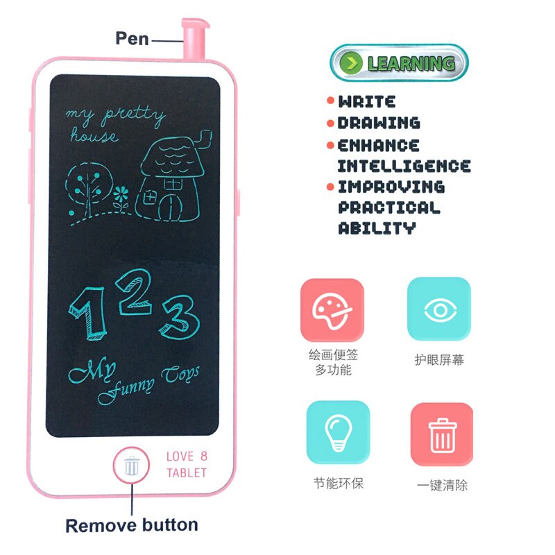 Elektronisch digitaal lcd-schrijfblok tablet tekenbord grafisch bord spelen voor kinderen volwassenen kantoor schoolbord leren vroege educatie