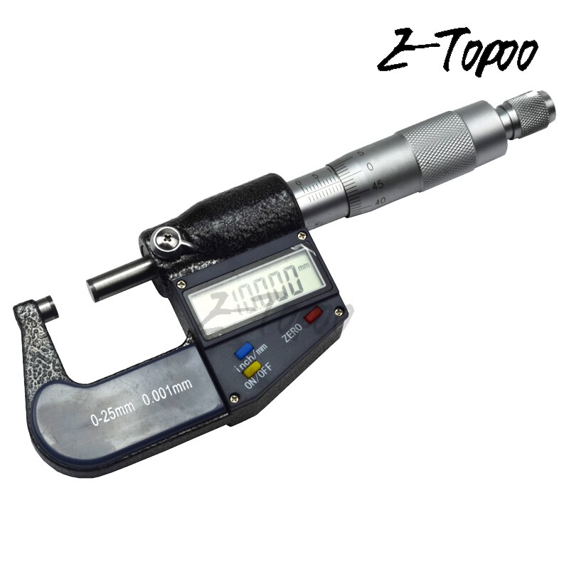 Digital Micrometer 0-25mm 0.001mm Metric/Inch Electronic Outside Micrometro Carbide Tip