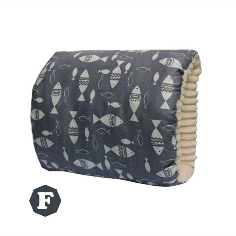 Baby Verpleging Kussens Moeder Arm Kussen Handwarmer Katoen Plus Fluwelen Verdikking Zachte Comfortabele Voeden Kussen Kindje Producten: Gray fish