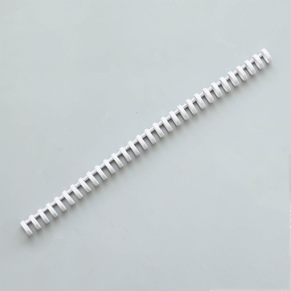 Circle Ring File Organizer Plastic Comb Bindings Notebook Binding Spines Loose Leaf Book Binder Rings Binder: grey 30 Holes