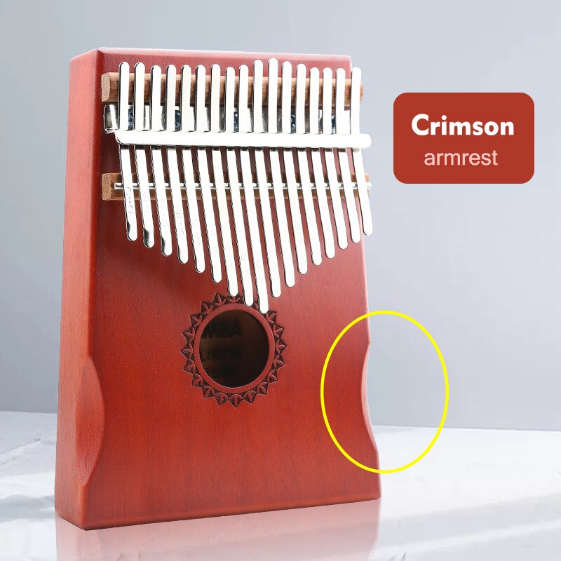 17 Keys Kalimba Thumb Piano Mahogany Mbira Body Musical Instruments Sanza Likembe Africa Finger Piano Beginner Upright Piano: C-1