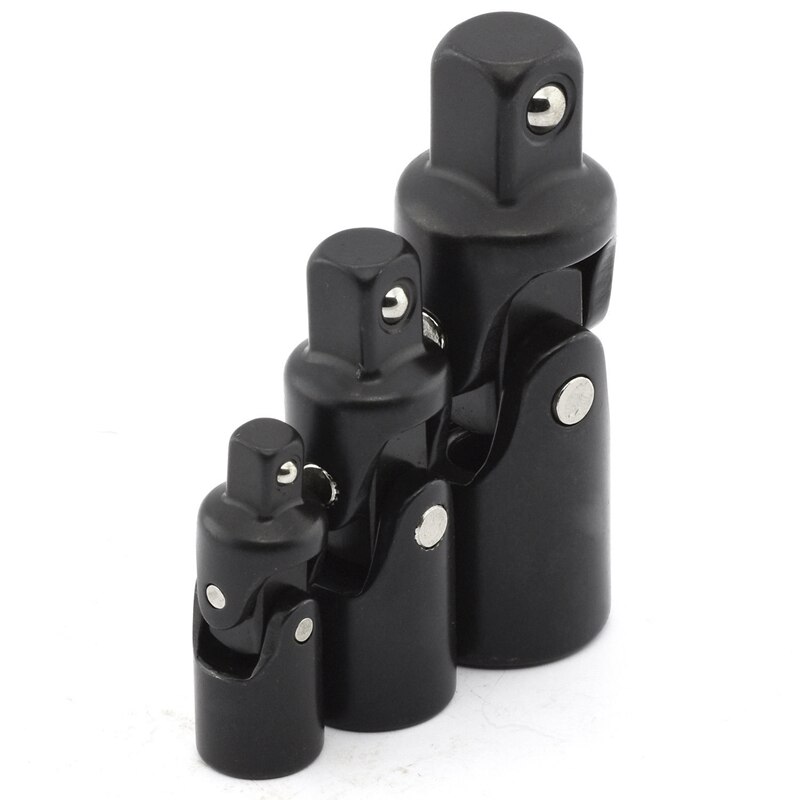 Uxcell 3/8" Drive Universal Joint Sockets – 2 Pack Cr-V Black Phosphate Impact Sockets