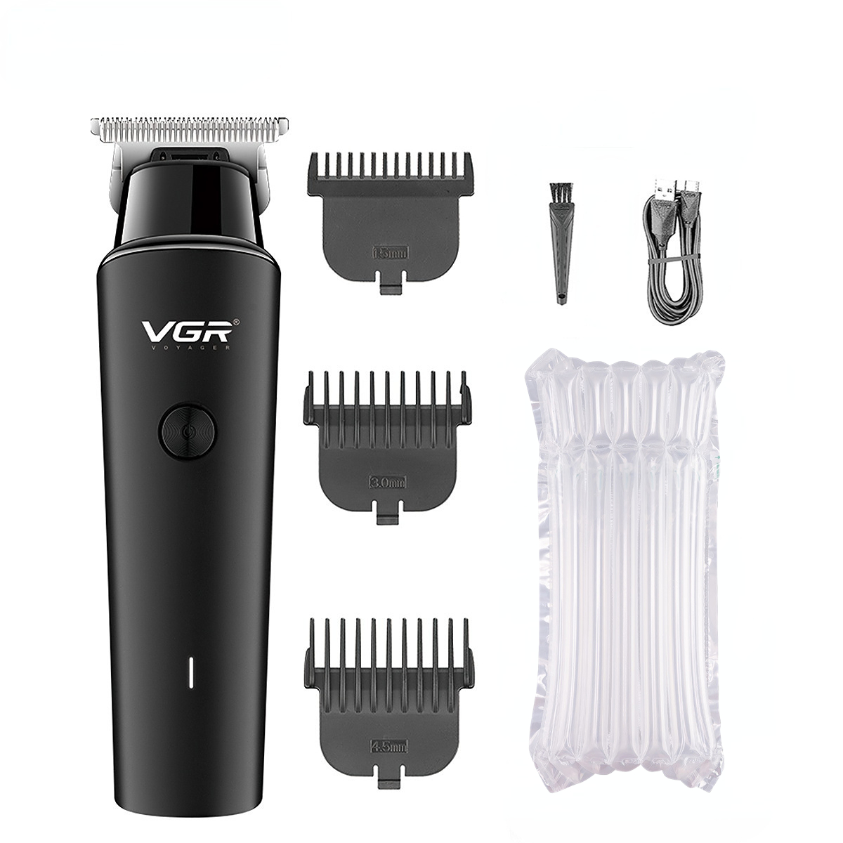 VGR maquina de cortar cabello cortapelos hombre maquina cortar pelo Cortadora de pelo Sin cable Máquina cortadora de pelo Cortadora de pelo Recargable Barbería Máquina de corte cero V-933 V-937: Rojo