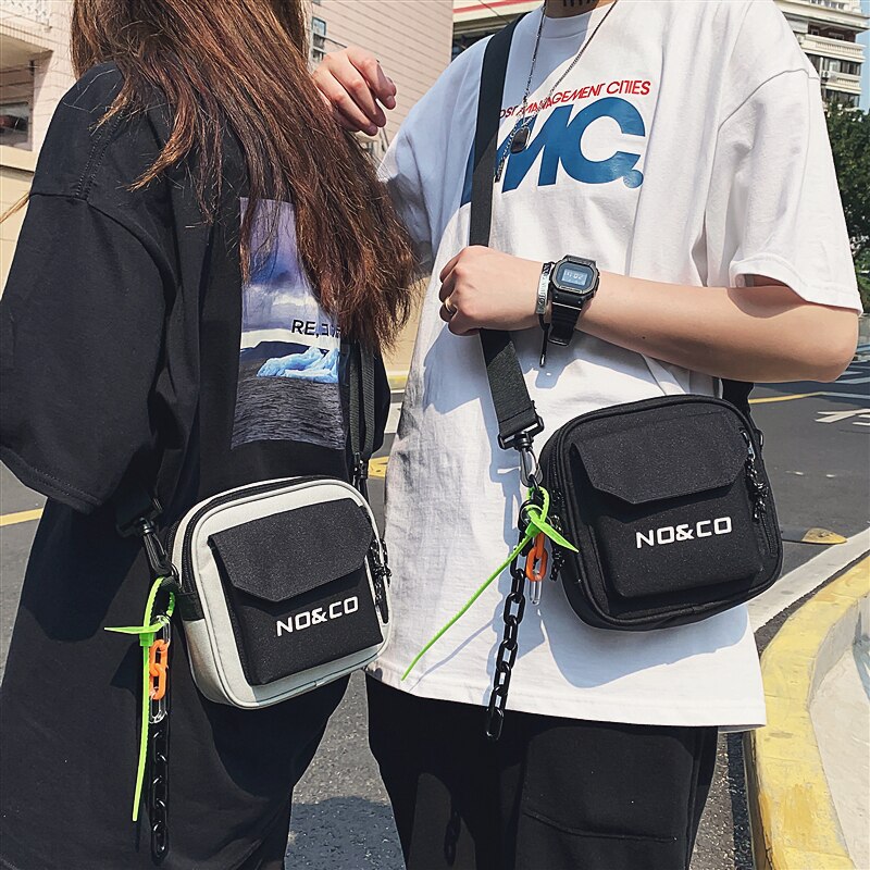 Original Brand Couple Shoulder Bag Brand Personality Messenger Bag Ins Bag Girl Bag Street Trend Single Shoulder Bag