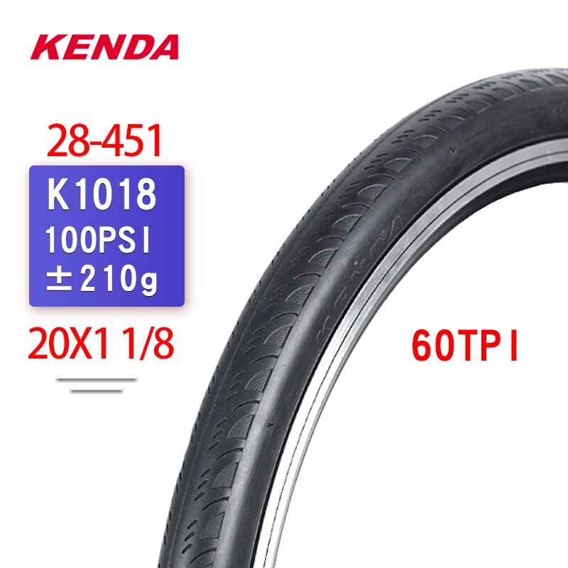 Kenda Fietsband 20 Inch 20*1.25/1.35/1.5/1.75/1.95/2.0/2.125 staaldraad 20*1 1 / 8 Klein Wiel Vouwfiets Band: K1018 20X1 18