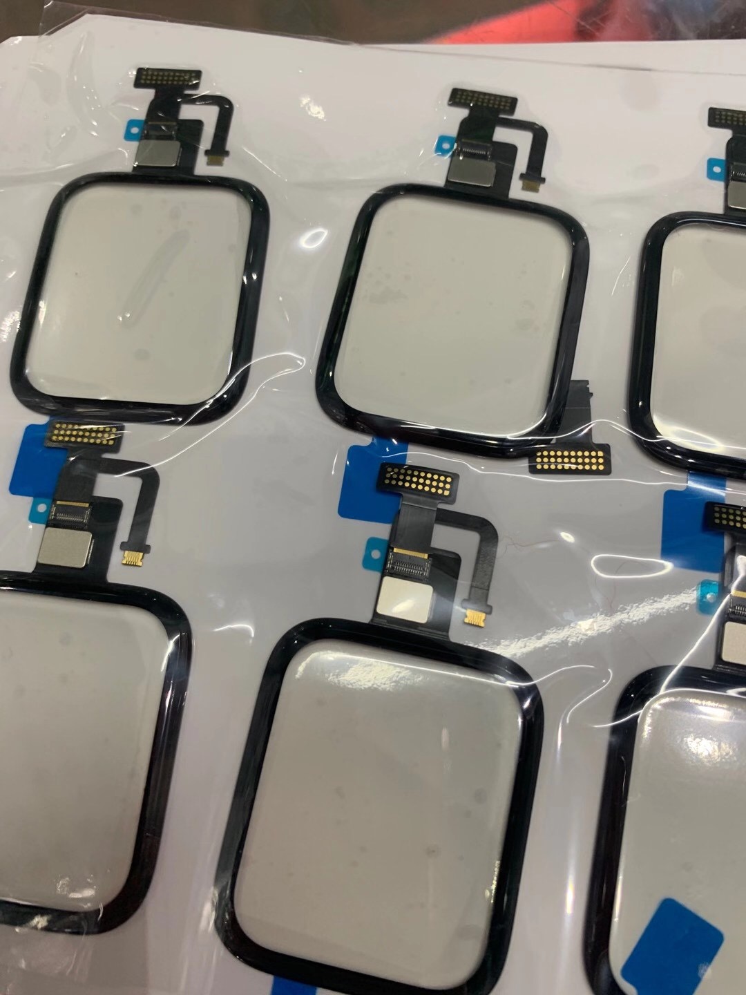 5 stuks met OCA touchscreen digitizer glas lens paneel + OCA voor Apple Watch Series SE S5 S4 6 S7 2 3 4 5 38mm 42mm 40mm 44mm