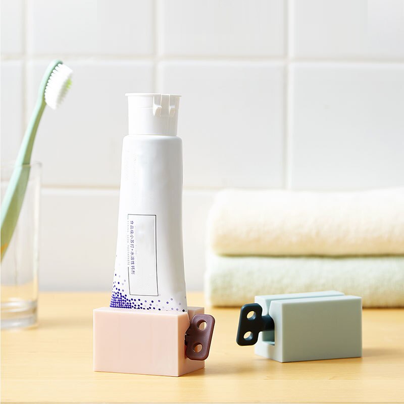Squeezing Toothpaste Tube Squeezer Plastic Toothpaste Dispenser Roller Easy Press Toothpaste Booster Bathroom Accessories