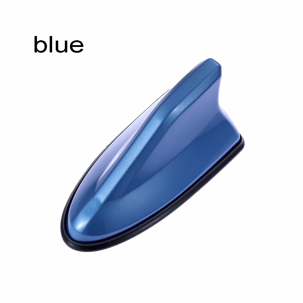 1PC Neue Universal- Hai Flosse Auto Dach Antenne FM/bin Signal Verstärker Auto Ersatz Dekoration Autos Zubehör: Blau