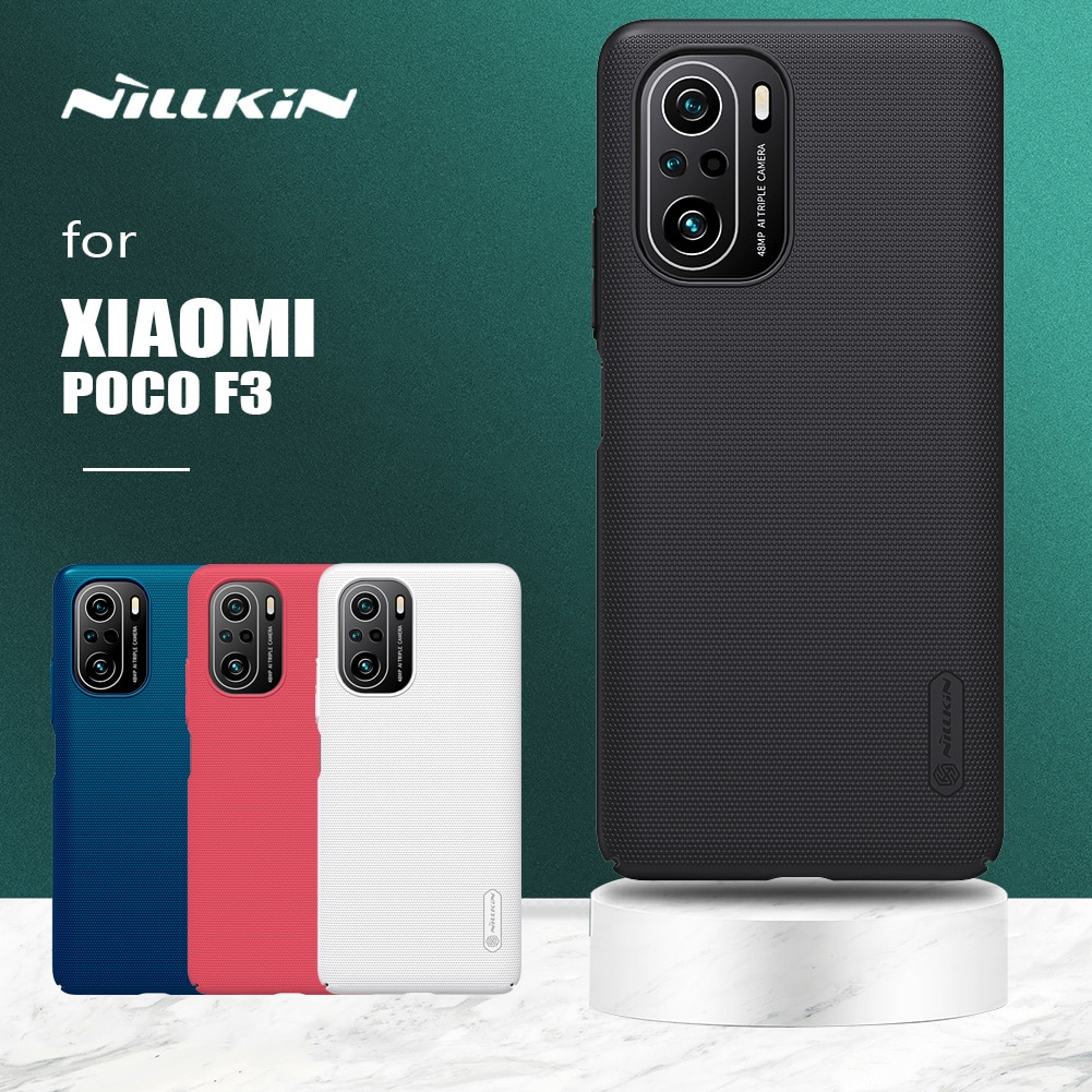 Nillkin Voor Xiaomi Poco F3 Case Super Frosted Shield Ultradunne Hard Pc Matte Bescherming Back Cover Voor Xiaomi poco F3 Case