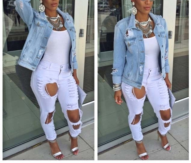 frauen Herbst Plus Größe Jeans jacken für wome Casual Streetwear Dame Denim Gebrochen Lose Stil Weibliche Grundlegende Mäntel