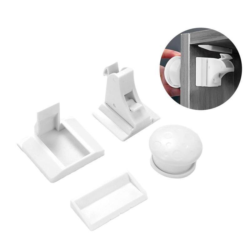 Magnetic Child Lock Baby Safety Baby Protections Cabinet Locks Door Security Locker Lock Drawer Invisible Kids I1W7: Default Title
