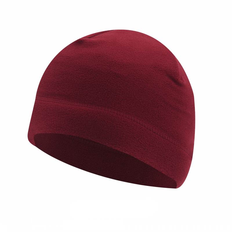 Casquette polaire chaude pour homme, couvre-chef coupe-vent, pour Sports de plein air, ski, cyclisme, moto, hiver: Red wine (Fleece)