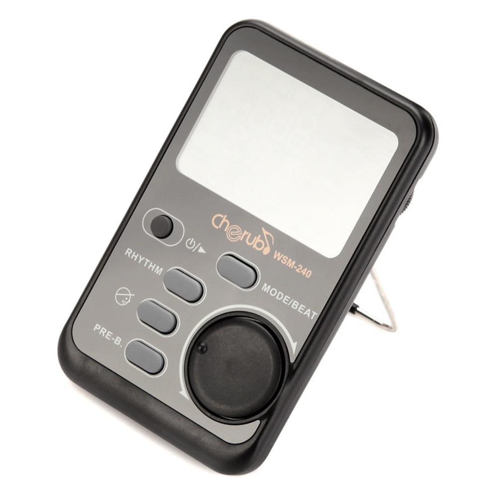 Cherub WSM-240 Guitar Metronome Support Tap Tempo Digital LCD Clip-on Portable Metronom for Guitar Violin Bass Piano