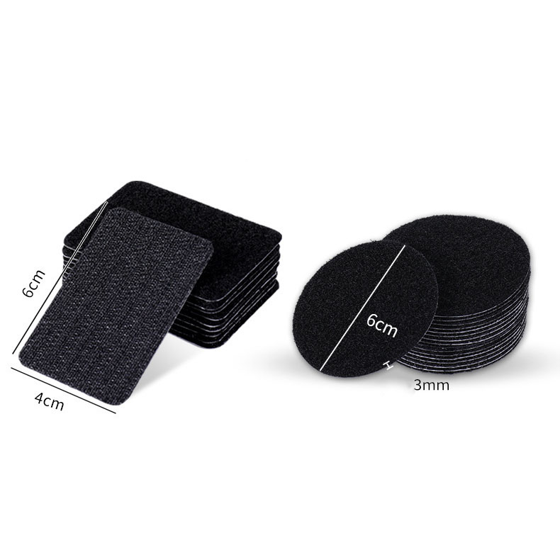 60mm 40mm Sterke Zelfklevende Sluiting Stippen Stickers Zelfklevende Haak Lus Tape voor Laken Sofa mat Tapijt Anti Slip Mat