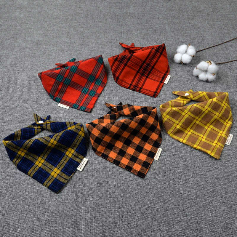 Leuke Slabbers Waterdichte Lange Mouwen Schort Kinderen Voeden Kiel Bib Katoen anti spuugt Plaid Slabbetje: Rood