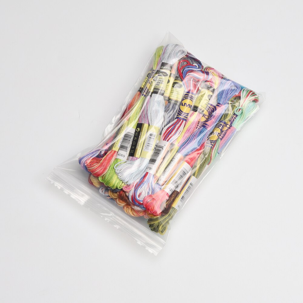 ¡Oferta! Hilo de bordar de algodón egipcio mercerizado, variados en diferentes colores, 8 metros por madeja, hilo de punto de cruz, 41 unidades