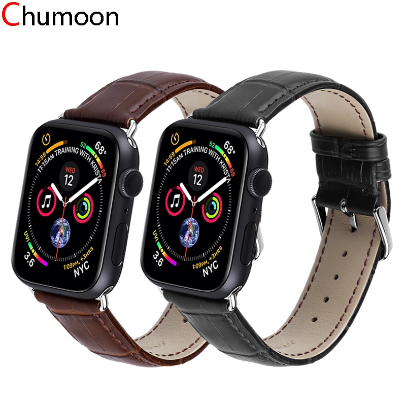 leather loop strap for apple watch 5 band 44mm 40mm iwatch 42mm 38mm Leather pulseira wrist watchband bracelet apple watch 5 4 3