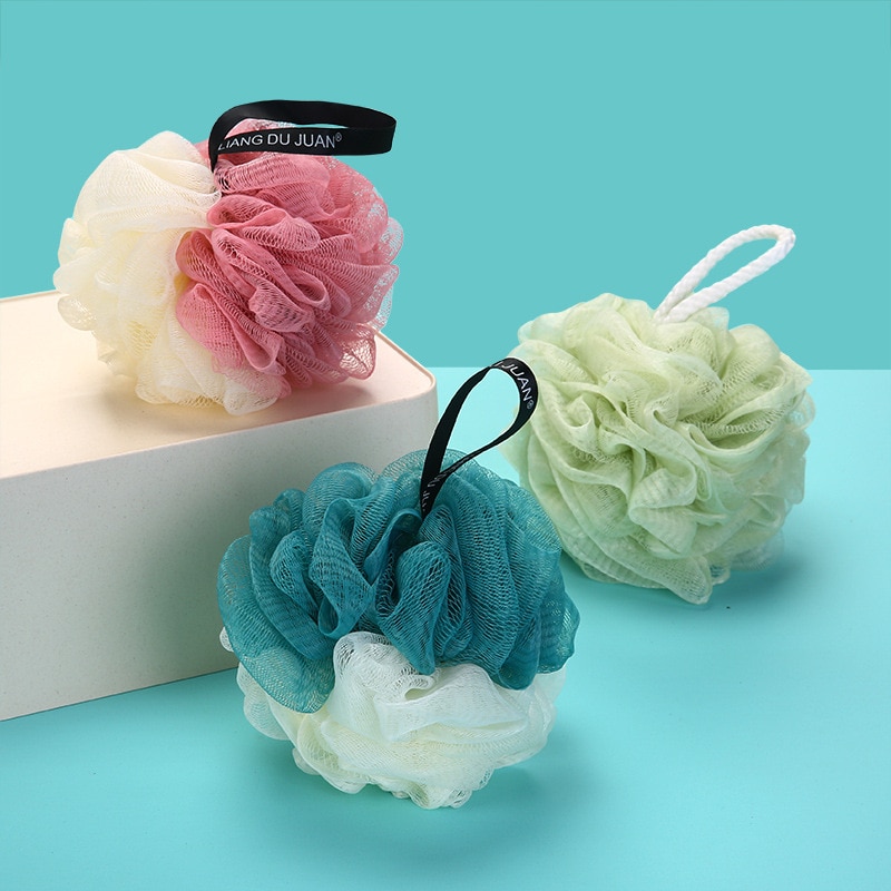 Bath ball super soft large color matching bath ball Korean bath ball rubbing back bath towel bath flower bath ball