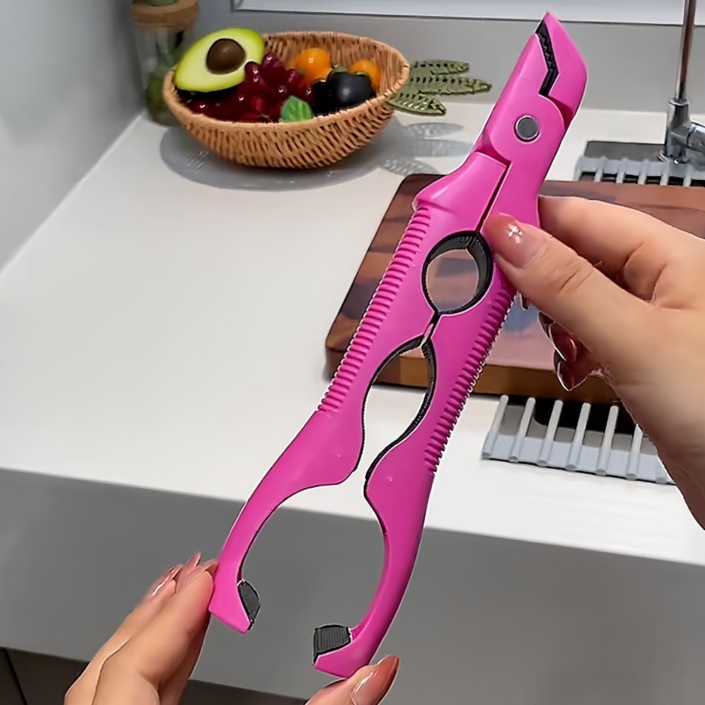 3-in-1 Heat-Resistant Kitchen Tongs – Non-Slip Bowl & Plate Holder for Steaming, Serving, Oven Use