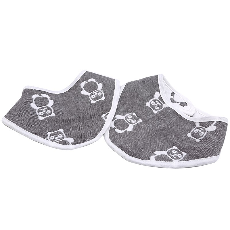 2 pz/impostato dovuto Lati 100% Garza di Cotone Morbido Del bambino Bavaglini Tutte Le Stagioni infantile unisex Accessori di Abbigliamento