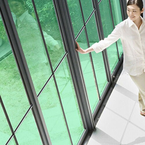 Kleurrijke Sticker Vinyl One Way Vision Mirrored Effect Window Tint Film Stickers