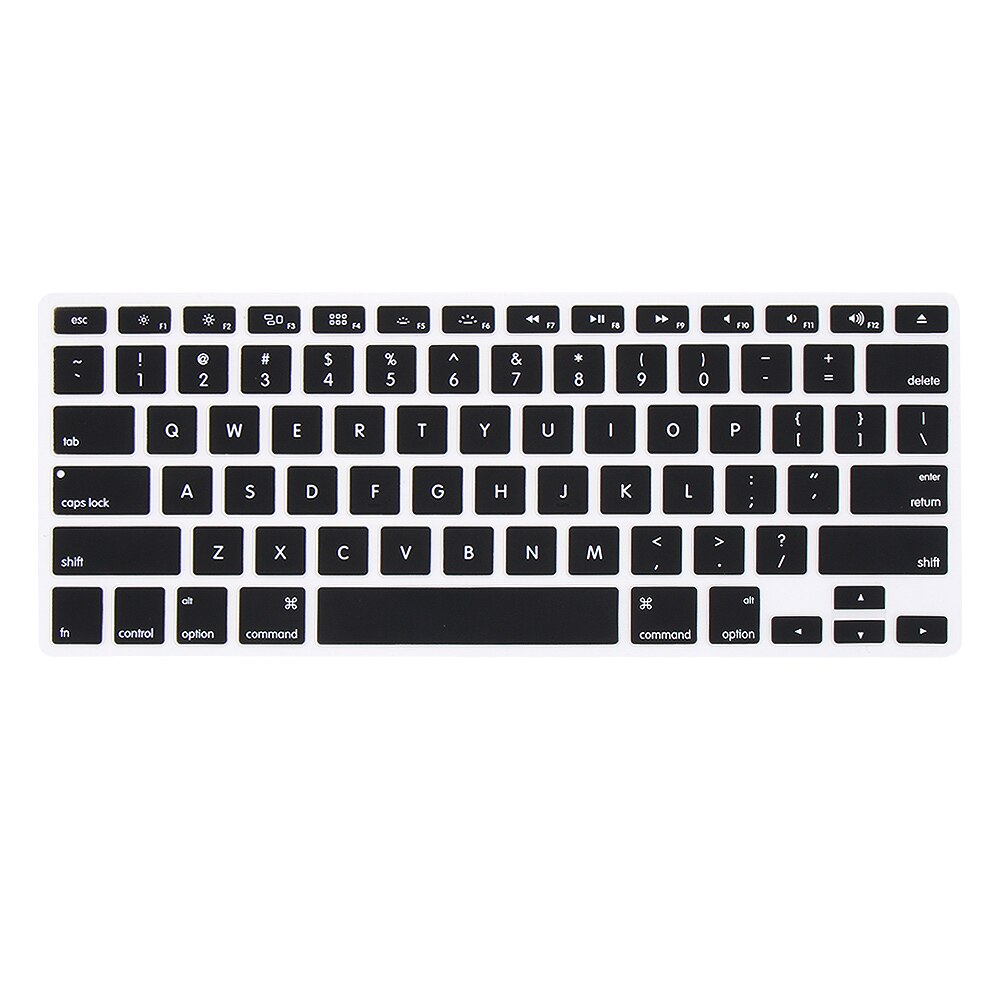 Silicone Soft Keyboard Cover For Apple Macbook Pro Air 13" 15" 17" or older) Candy Colors Computer Accessories: black