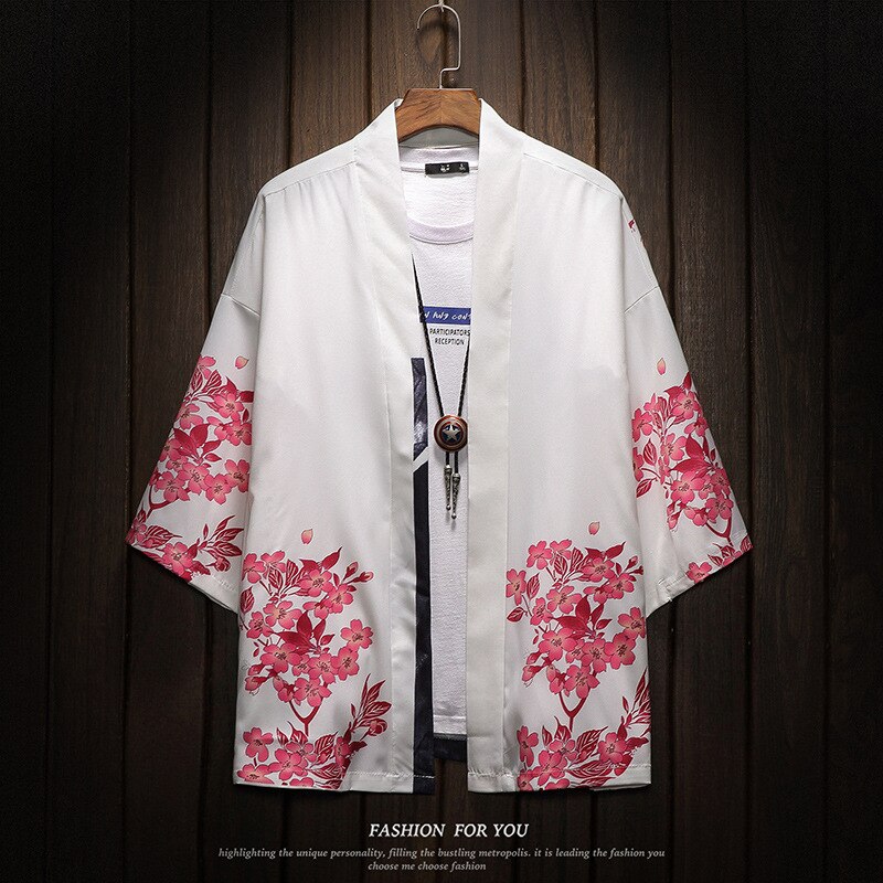 Japanische Kimono Jacke – Leichte Sommer-Yukata, Lockere Robe Als Bademantel Oder Morgenmantel