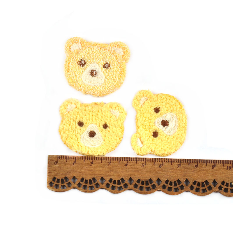 10 Stuks 37X34Mm Mooie Gekleurde Beer Borduurpatches Naaien Kinderkleding Appliques Accessoires Diy Haar Lussen Clip Handgemaakte Decor: Antique Zinc