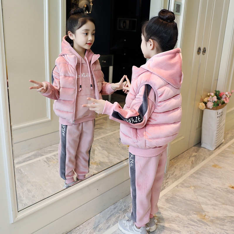 Meisjes Winter Jassen Warm Vest Voor Kinderen Kinderen Dikker Jassen Jas Mouwloos Vest Voor Tiener Meisje Uitloper