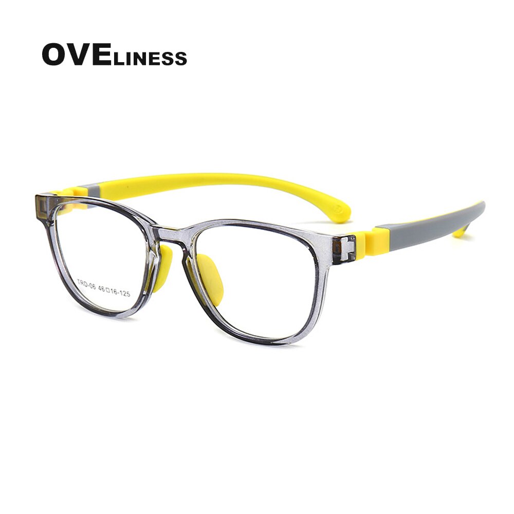 Optical Children eye Glasses Frame boy girl TR90 Myopia Prescription Glasses Protective Kids Glasses eyewear Eyeglasses frames: Red