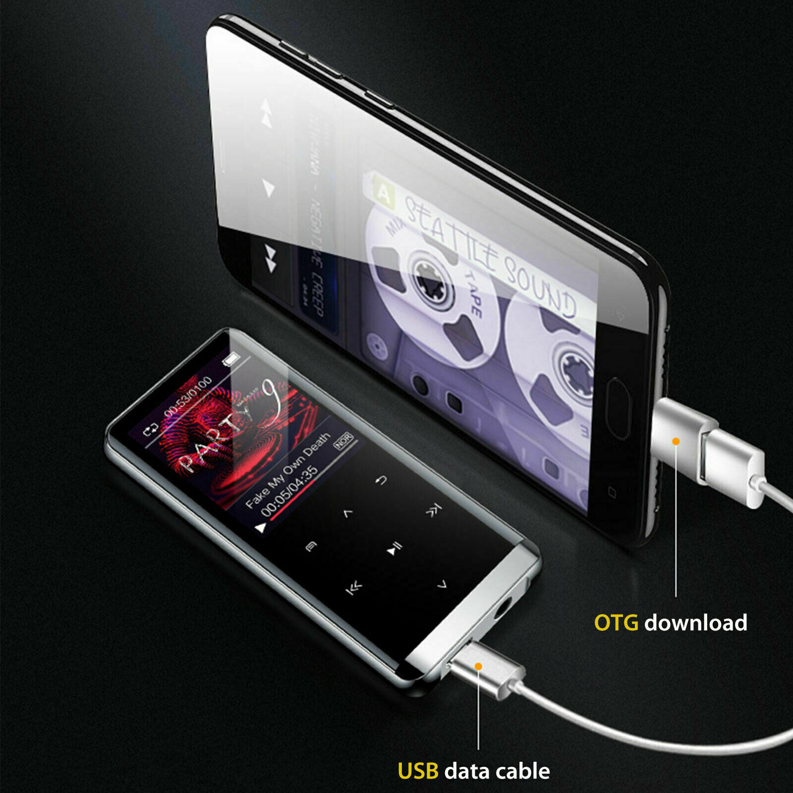 Bluetooth Touch Screen OLED MP3 Player Sport Lossless Sound HIFI Music Player