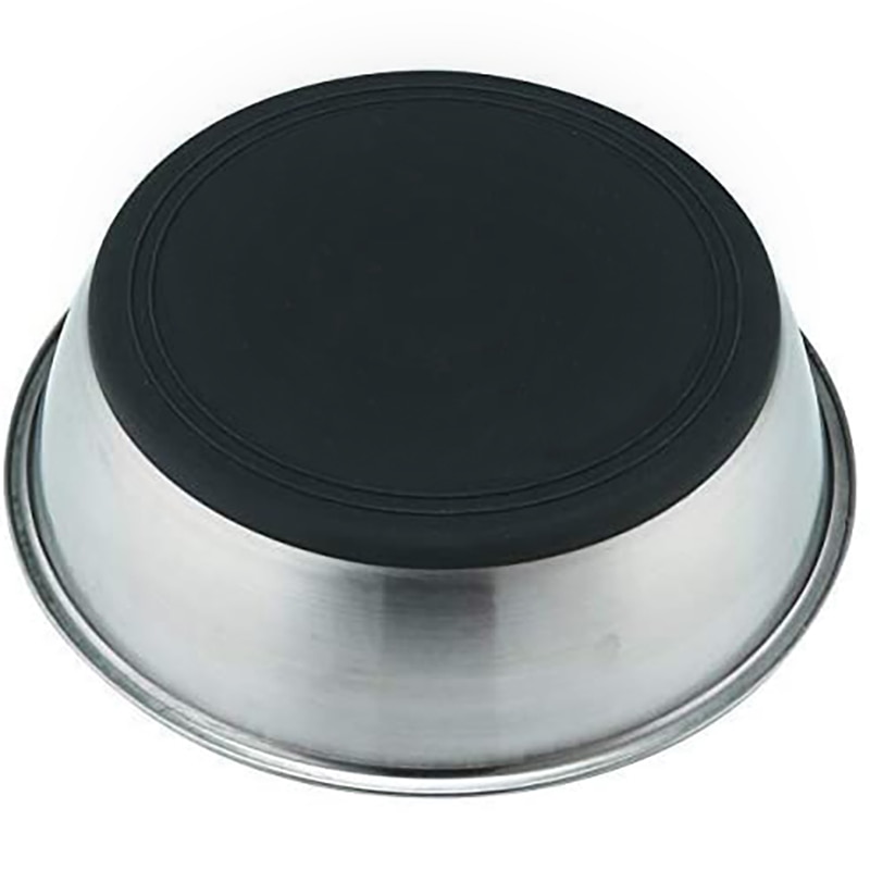 Benepaw Honden Voerbak - RVS & Siliconen Mat - Morsvrij - S/M/L - Vaatwasmachinebestendig: L - Diameter 20cm