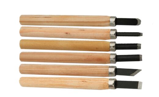 YJN-cinceles para tallar madera, cuchillo para cortar madera, herramientas básicas de bricolaje y gubias para carpintería, 12 Uds./8 Uds./6 uds.: 6Pcs