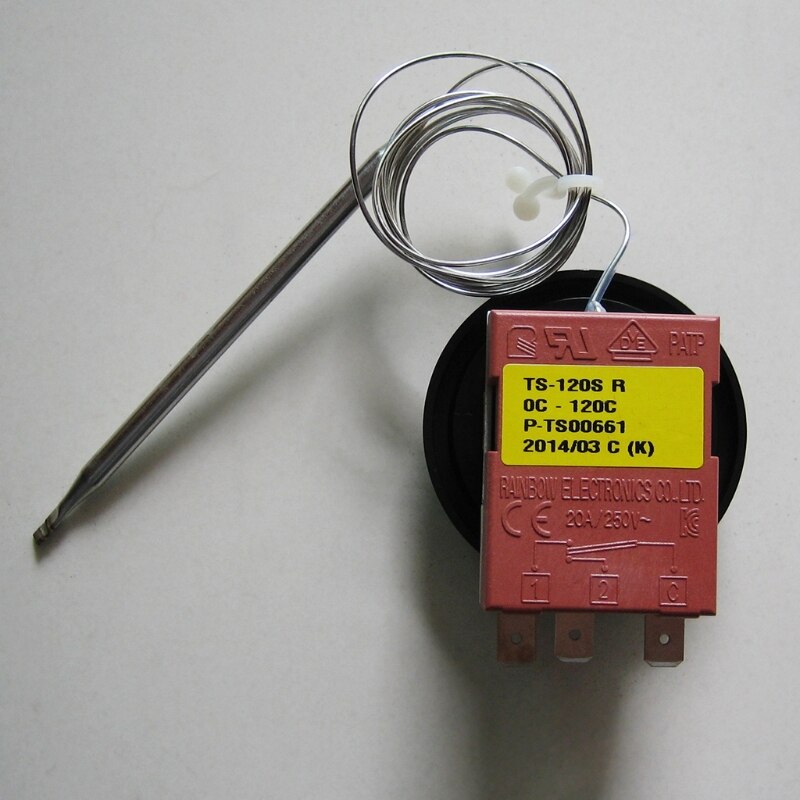 Thermostat réglable arc-en-ciel TS-320SR 0-320 ℃, contrôleur de température à 3 broches, bouton de commutation, Expansion de liquide, goutte d&#39;eau, expédition