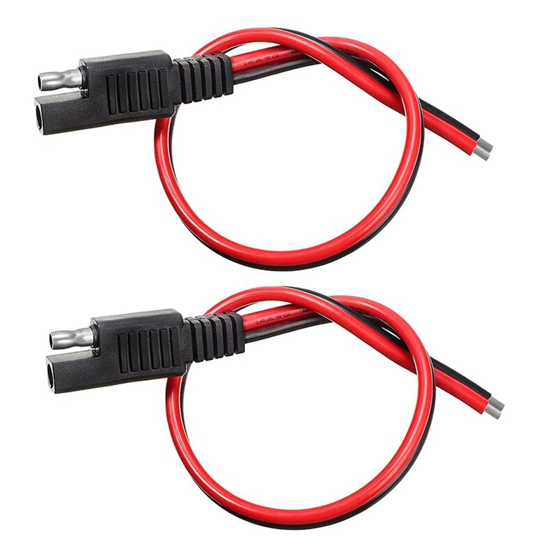 Linkstyle Cablaggio connettore rapido SAE da 2 pezzi, mantenitore batteria moto da 1FT 10AWG, cavo di prolunga SAE impermeabile Presa di alimentazione Porta laterale per generatore
